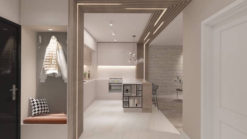 3D Project of a modern living room