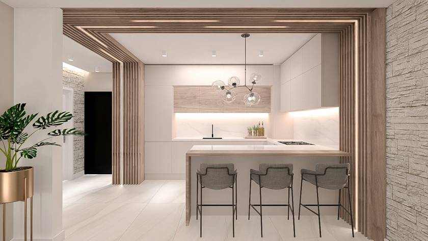 3D Project of a modern living room