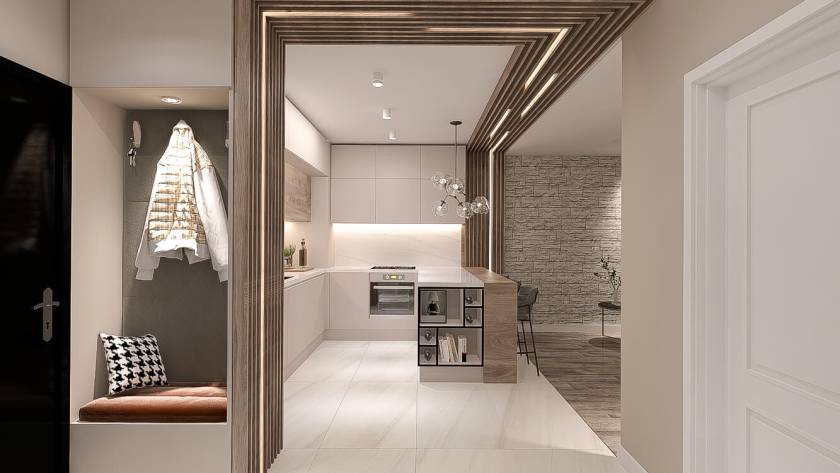 3D Project of a modern living room